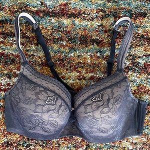 Cacique Lane Bryant Bra Lightly Lined Balconette Size 40D